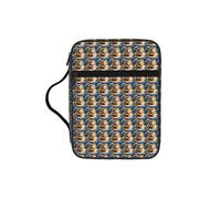 KLJnmbb Cookies Food Chocolate Chips Biscuits Print Waterproof Bible Storage Bag Religious Organizer Scripture Holder for Church Travel