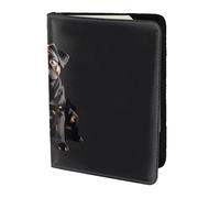 KLJnmbb Cute Black Pug Dog-Standard-Scale-2_00x Print 5.5in Passport Travel Document Wallet Secure Compact Stylish for Men and Women