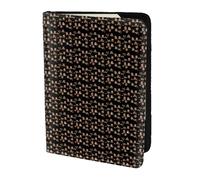 KLJnmbb Cute Brown Cartoon Owls Print 5.5in Passport Travel Document Wallet Secure Compact Stylish for Men and Women