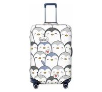 KLJnmbb Cute Penguin Print Stretchable Suitcase Universal Elastic Luggage Protector Sleeve Vacation Travel