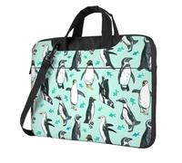 KLJnmbb Cute Penguins Print Practical Bag Stylish And Protective Laptop Bag Versatile Soft Bag For Women Men