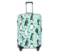 KLJnmbb Cute Penguins Print Stretchable Suitcase Universal Elastic Luggage Protector Sleeve Vacation Travel