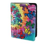 KLJnmbb Dancing Thanksgiving Bear Print 5.5in Passport Travel Document Wallet Secure Compact Stylish for Men and Women