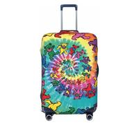 KLJnmbb Dancing Thanksgiving Bear Print Universal Suitcase Cover Luggage Protector Elastic Washable Travel Luggage Cover