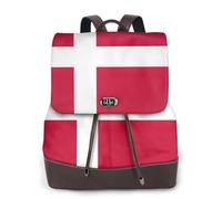 KLJnmbb Danish Flag Print Women'S Backpack Shopping Bag Lightweight Versatile Fashion Rucksack Work Travel