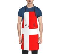 KLJnmbb Denmark Danish Flag Print 28x33 In Adult Cooking Apron With Pockets Stylish And Functional Chef Apron