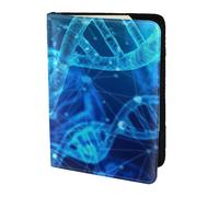 KLJnmbb DNA Chain Photo Print 5.5in Passport Travel Document Wallet Secure Compact Stylish for Men and Women