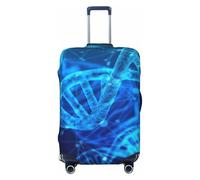 KLJnmbb DNA Chain Photo Print Universal Suitcase Cover Luggage Protector Elastic Washable Travel Luggage Cover