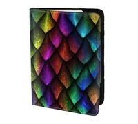 KLJnmbb Dragon Scale Print 5.5in Passport Travel Document Wallet Secure Compact Stylish for Men and Women