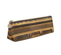 KLJnmbb Egypt Hieroglyphics Print Elegant Pencil Case Large Capacity Triangle Pouch with Zipper for Writing Tools
