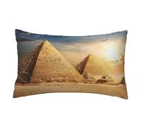KLJnmbb Egyptian Pyramid in Desert Print Pillow Case Soft Breathable Washable Cover for Bedroom Living Room Decor Bedding