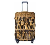 KLJnmbb Egypts Hieroglyphics Print Universal Suitcase Cover Luggage Protector Elastic Washable Travel Luggage Cover
