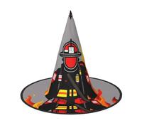 KLJnmbb Firefighter Fireman Print Adults Celebration Carnival Hat Party Supply Decoration Cosplay Costume Themed