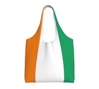KLJnmbb Flag Of Cote D'Ivoire Print Oversized Canvas Tote Bag Lightweight Shoulder Handbag For Beach Travel Daily
