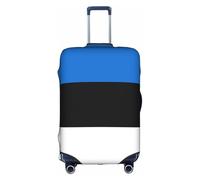 KLJnmbb Flag of Estonia Print Suitcase Cover Elastic Washable Anti Scratch Luggage Protector Dustproof Stylish