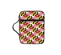 KLJnmbb Flag of Maryland Print Waterproof Bible Storage Bag Religious Organizer Scripture Holder for Church Travel