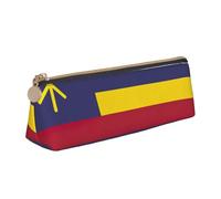 KLJnmbb Flag of The Kingdom of Hawaii Print Elegant Pencil Case Large Capacity Triangle Pouch with Zipper for Writing Tools