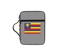KLJnmbb Flag of The Kingdom of Hawaii Print Waterproof Bible Storage Bag Religious Organizer Scripture Holder for Church Travel