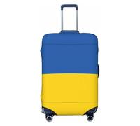 KLJnmbb Flag of Ukraine Print Universal Suitcase Cover Luggage Protector Elastic Washable Travel Luggage Cover