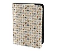 KLJnmbb French Bulldog Print 5.5in Passport Travel Document Wallet Secure Compact Stylish for Men and Women