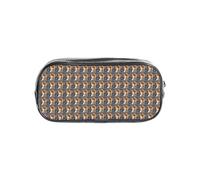 KLJnmbb Funny Corgi Butt Brown Print Clear Pencil Case for Students Kids Boys Girls Transparent Stationery Organizer