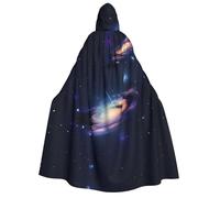 KLJnmbb Galaxy In The Universe Print Hooded Cloak Cosplay Adult Halloween Christmas Carnival Theme Parties Versatile