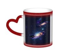 KLJnmbb Galaxy in The Universe Print Starry Sky Color-Changing Mug Ceramic Gift Home Office Cafe Coffee Mugs Holiday