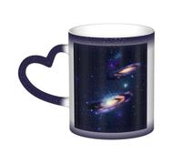 KLJnmbb Galaxy in The Universe Print Starry Sky Color-Changing Mug Ceramic Gift Home Office Cafe Coffee Mugs Holiday