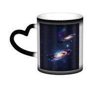 KLJnmbb Galaxy in The Universe Print Starry Sky Color-Changing Mug Ceramic Gift Home Office Cafe Coffee Mugs Holiday