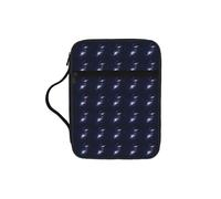 KLJnmbb Galaxy in The Universe Print Waterproof Bible Storage Bag Religious Organizer Scripture Holder for Church Travel