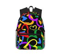 KLJnmbb Gay Pride Rainbow Print Unisex Lightweight Casual Backpack Water-Resistant Commuting Outdoor Adventures