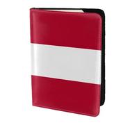 KLJnmbb Georgia Flag Print 5.5in Passport Travel Document Wallet Secure Compact Stylish for Men and Women