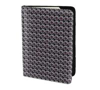 KLJnmbb Gothic Rose Flower Print 5.5in Passport Travel Document Wallet Secure Compact Stylish for Men and Women