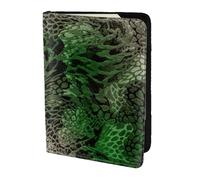 KLJnmbb Green Snake Print 5.5in Passport Travel Document Wallet Secure Compact Stylish for Men and Women