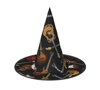 KLJnmbb Guitars Print Adults Celebration Carnival Hat Party Supply Decoration Cosplay Costume Themed