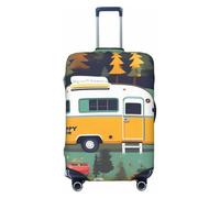 KLJnmbb Happy Bus Camper Print Stretchable Suitcase Universal Elastic Luggage Protector Sleeve Vacation Travel