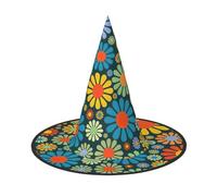 KLJnmbb Hippie Pattern Print Adults Celebration Carnival Hat Party Supply Decoration Cosplay Costume Themed