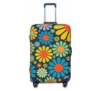 KLJnmbb Hippie Pattern Print Stretchable Suitcase Universal Elastic Luggage Protector Sleeve Vacation Travel