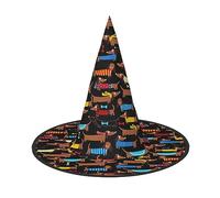 KLJnmbb I Love My Dog Dachshunds Print Adults Celebration Carnival Hat Party Supply Decoration Cosplay Costume Themed