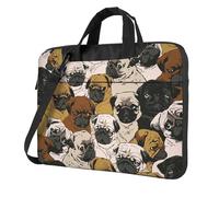 KLJnmbb Imagen De Pug Print Practical Bag Stylish And Protective Laptop Bag Versatile Soft Bag For Women Men