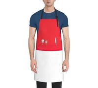 KLJnmbb Indonesian Flag Print 28x33 In Adult Cooking Apron With Pockets Stylish And Functional Chef Apron