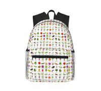 KLJnmbb Introduction Of Various Vegetables Print Unisex Lightweight Casual Backpack Water-Resistant Commuting Outdoor Adventures