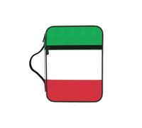 KLJnmbb Italy Flag Print Waterproof Bible Storage Bag Religious Organizer Scripture Holder for Church Travel
