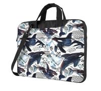 KLJnmbb Killer Whale Print Practical Bag Stylish And Protective Laptop Bag Versatile Soft Bag For Women Men