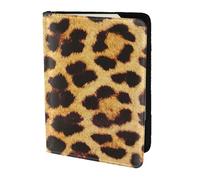 KLJnmbb Leopard Skin Pattern Print 5.5in Passport Travel Document Wallet Secure Compact Stylish for Men and Women