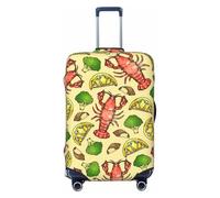 KLJnmbb Lobster and Lemon Print Universal Suitcase Cover Luggage Protector Elastic Washable Travel Luggage Cover