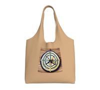 KLJnmbb Maritime Sailboat Compass Print Oversized Canvas Tote Bag Lightweight Shoulder Handbag For Beach Travel Daily