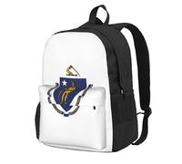 KLJnmbb Massachusetts State Flag Print Large Capacity Backpack Lightweight Hiking Outdoor Adventures Daily Commuting