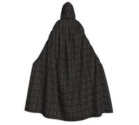 KLJnmbb Math Formula Print Hooded Cloak Cosplay Adult Halloween Christmas Carnival Theme Parties Versatile