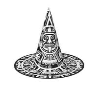 KLJnmbb Mayan Calendar End Of The World Print Adults Celebration Carnival Hat Party Supply Decoration Cosplay Costume Themed